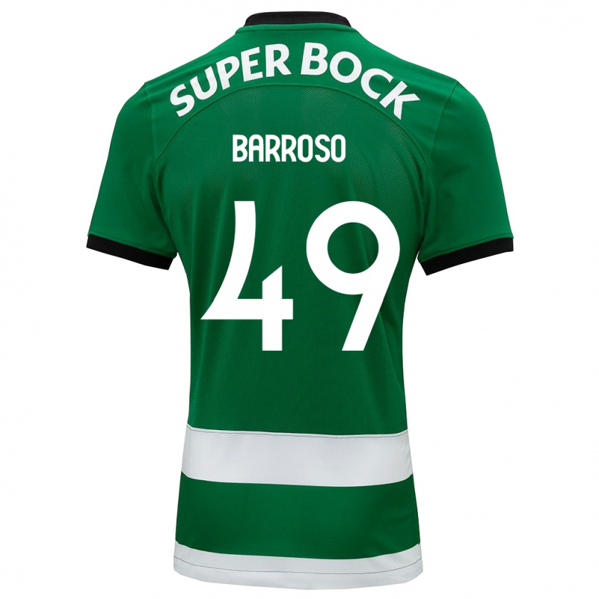 Kandiny Niño Camiseta Leonardo Barroso #49 Verde 1ª Equipación 2023/24 La Camisa