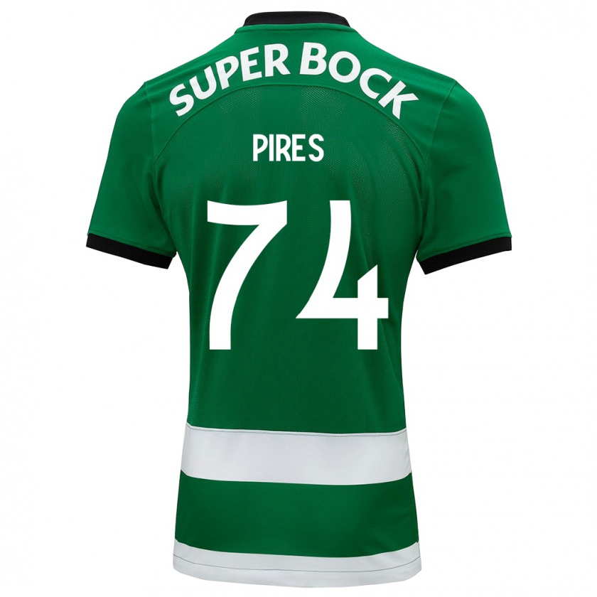 Kandiny Bambino Maglia Guilherme Pires #74 Verde Kit Gara Home 2023/24 Maglietta