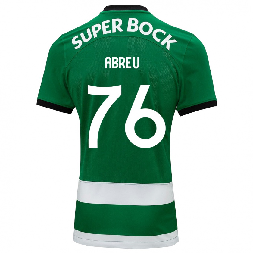 Kandiny Niño Camiseta Diogo Abreu #76 Verde 1ª Equipación 2023/24 La Camisa