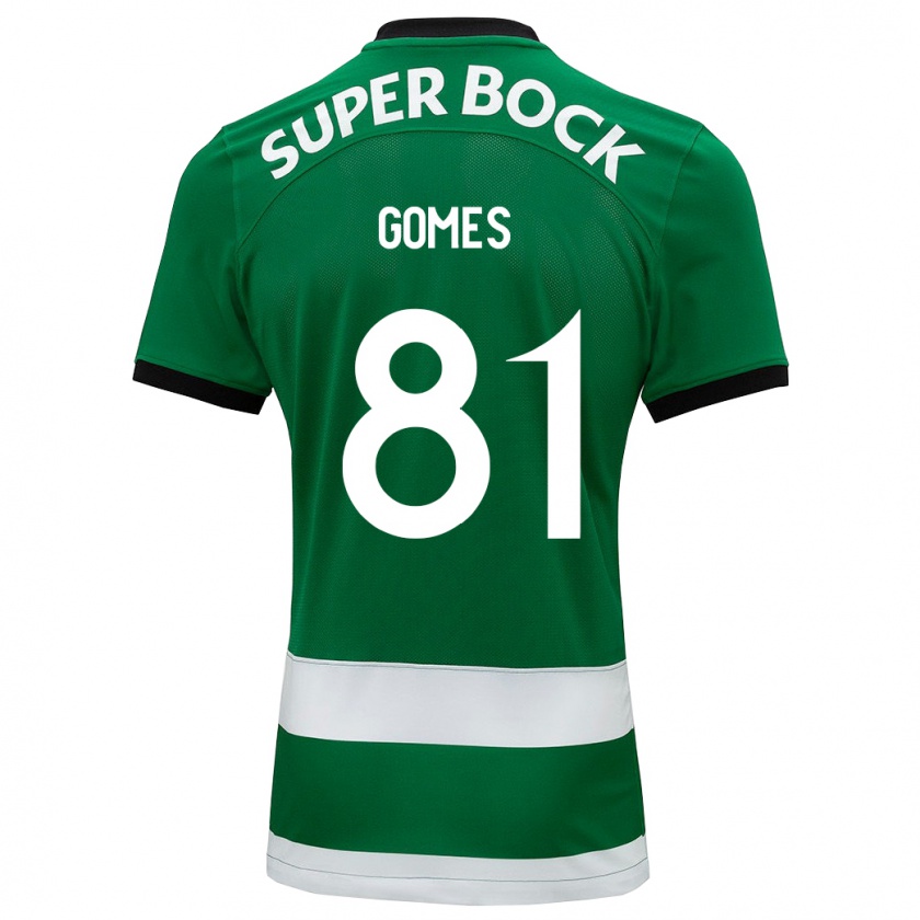 Kandiny Niño Camiseta Salvador Gomes #81 Verde 1ª Equipación 2023/24 La Camisa