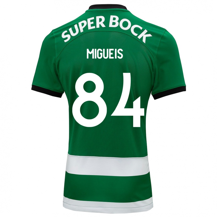 Kandiny Niño Camiseta Pedro Miguéis #84 Verde 1ª Equipación 2023/24 La Camisa