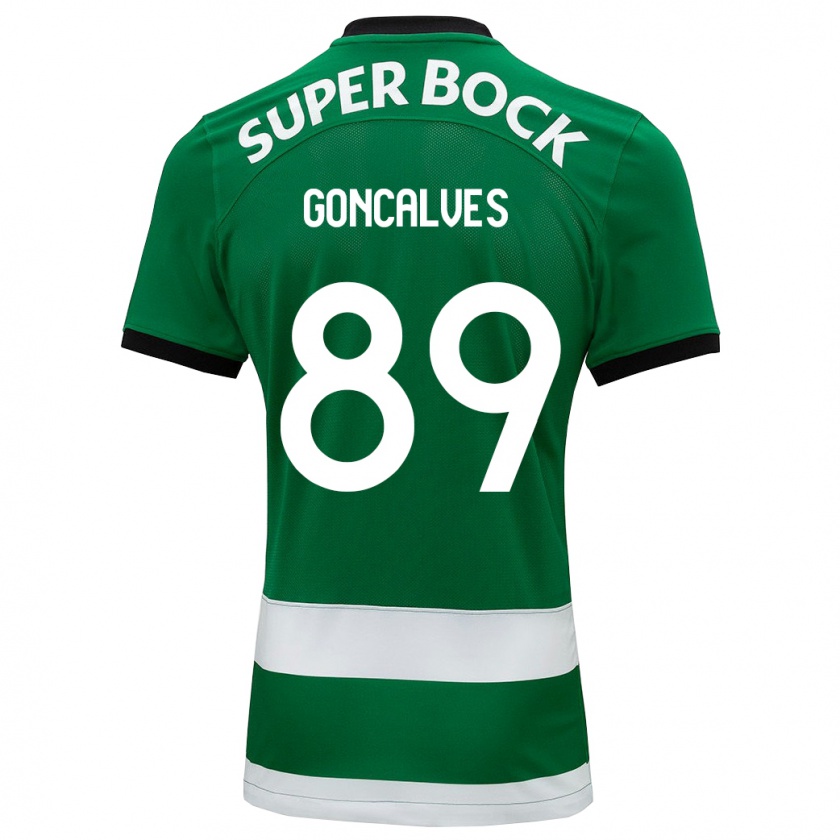 Kandiny Niño Camiseta André Gonçalves #89 Verde 1ª Equipación 2023/24 La Camisa