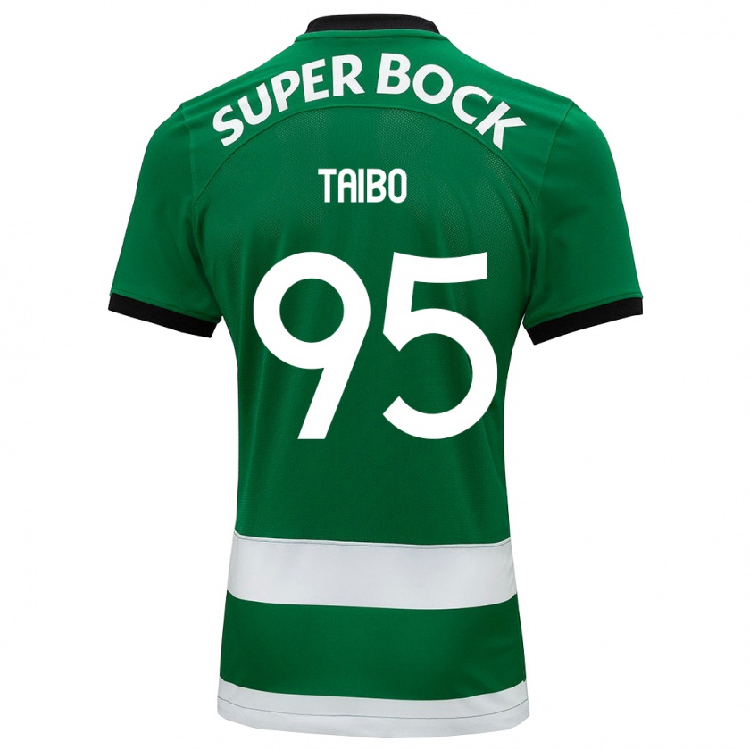 Kandiny Niño Camiseta Lucas Taibo #95 Verde 1ª Equipación 2023/24 La Camisa