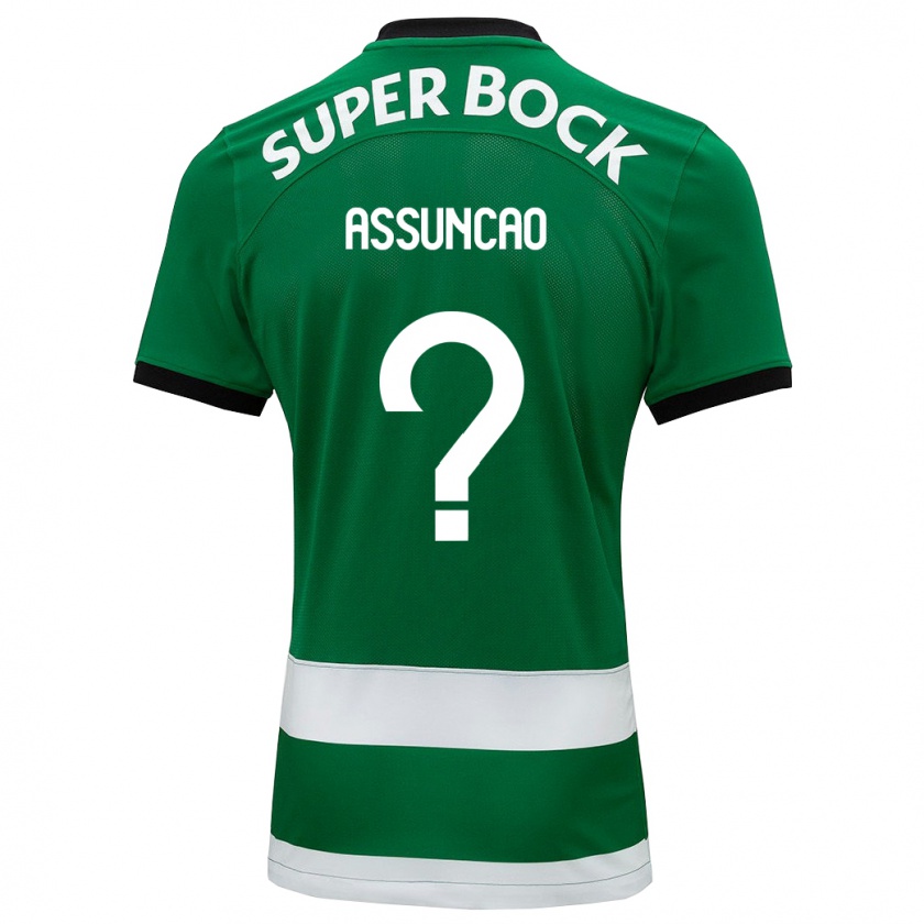 Kandiny Bambino Maglia João Assunção #0 Verde Kit Gara Home 2023/24 Maglietta