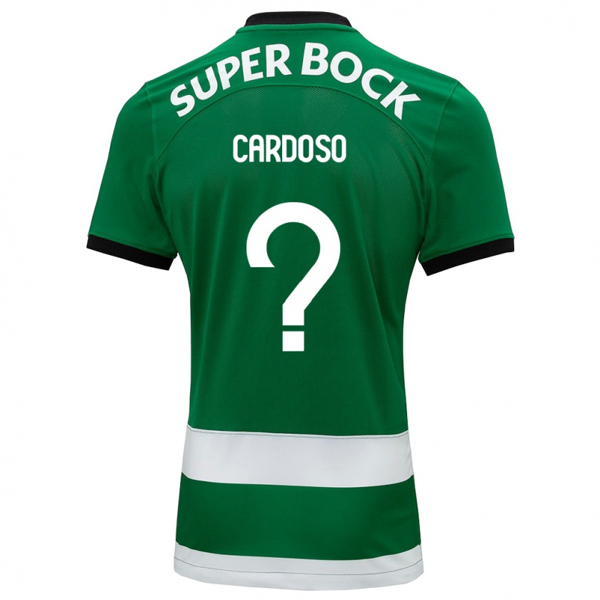 Kandiny Bambino Maglia Diogo Cardoso #0 Verde Kit Gara Home 2023/24 Maglietta