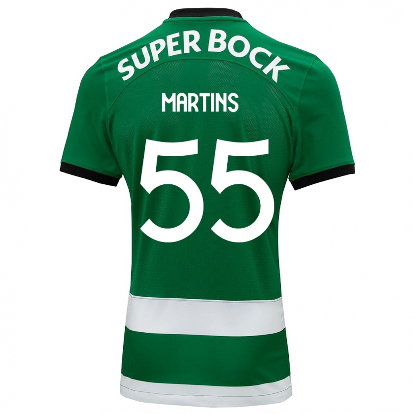 Kandiny Bambino Maglia Carolina Martins #55 Verde Kit Gara Home 2023/24 Maglietta