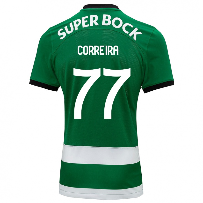 Kandiny Bambino Maglia Alicia Figueiredo Lima Correia #77 Verde Kit Gara Home 2023/24 Maglietta