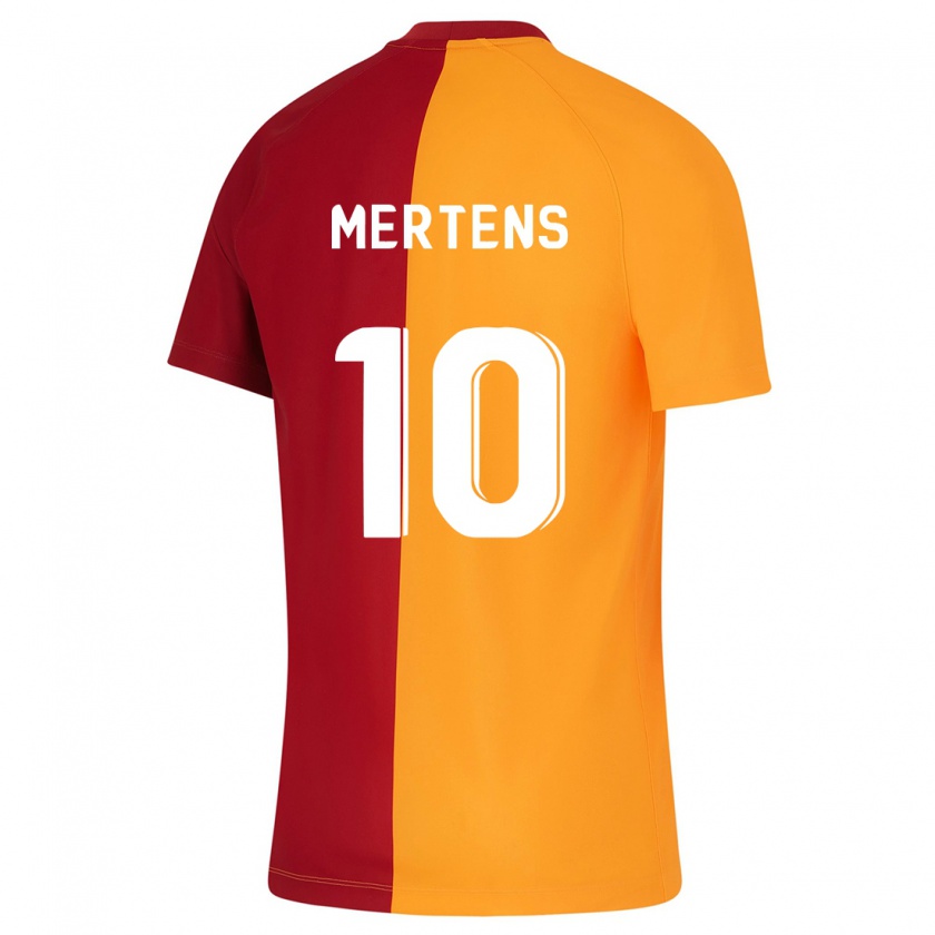 Kandiny Kinderen Dries Mertens #10 Oranje Thuisshirt Thuistenue 2023/24 T-Shirt België