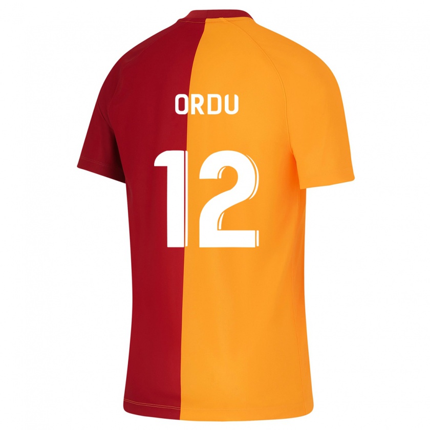 Kandiny Bambino Maglia Atakan Ordu #12 Arancia Kit Gara Home 2023/24 Maglietta