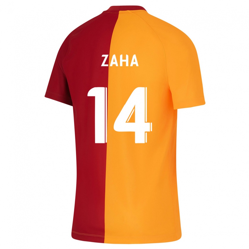 Kandiny Niño Camiseta Wilfried Zaha #14 Naranja 1ª Equipación 2023/24 La Camisa