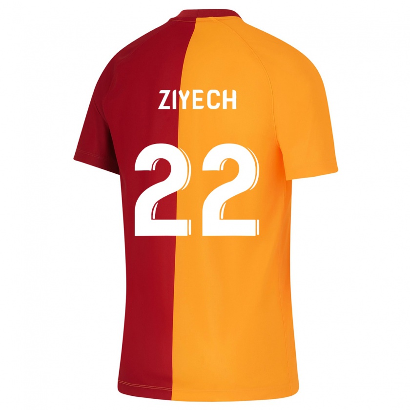 Kandiny Niño Camiseta Hakim Ziyech #22 Naranja 1ª Equipación 2023/24 La Camisa