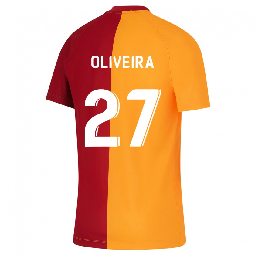 Kandiny Bambino Maglia Sérgio Oliveira #27 Arancia Kit Gara Home 2023/24 Maglietta