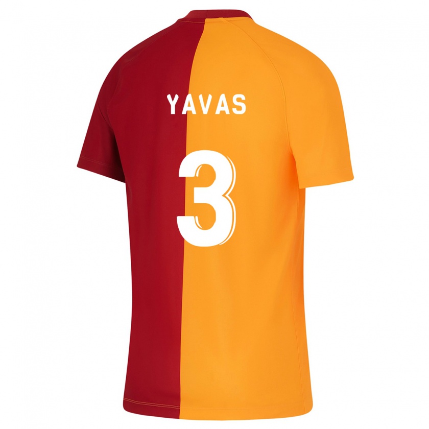 Kandiny Bambino Maglia Arda Yavas #3 Arancia Kit Gara Home 2023/24 Maglietta