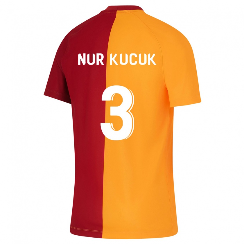 Kandiny Kinderen Rabia Nur Küçük #3 Oranje Thuisshirt Thuistenue 2023/24 T-Shirt België