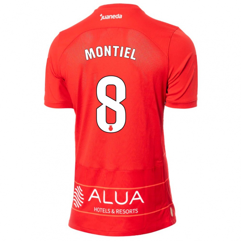 Kandiny Kinder Luis Montiel #8 Rot Heimtrikot Trikot 2023/24 T-Shirt Österreich