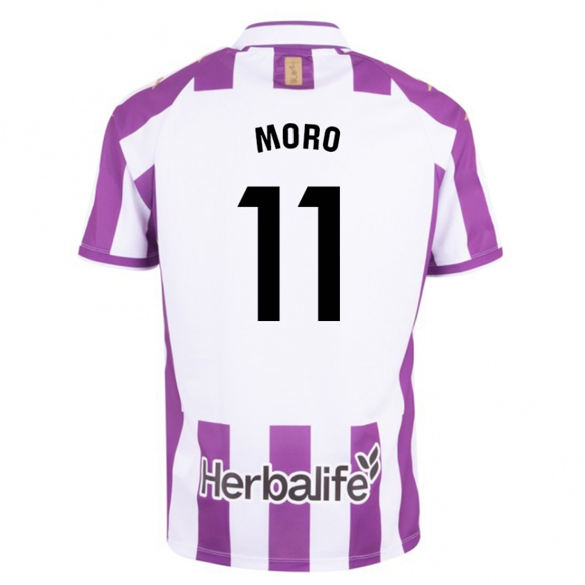 Kandiny Kinderen Raúl Moro #11 Paars Thuisshirt Thuistenue 2023/24 T-Shirt België