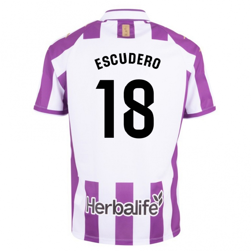 Kandiny Kinderen Sergio Escudero #18 Paars Thuisshirt Thuistenue 2023/24 T-Shirt België