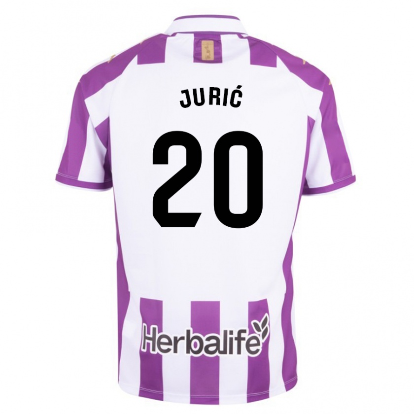 Kandiny Kinderen Stanko Juric #20 Paars Thuisshirt Thuistenue 2023/24 T-Shirt België