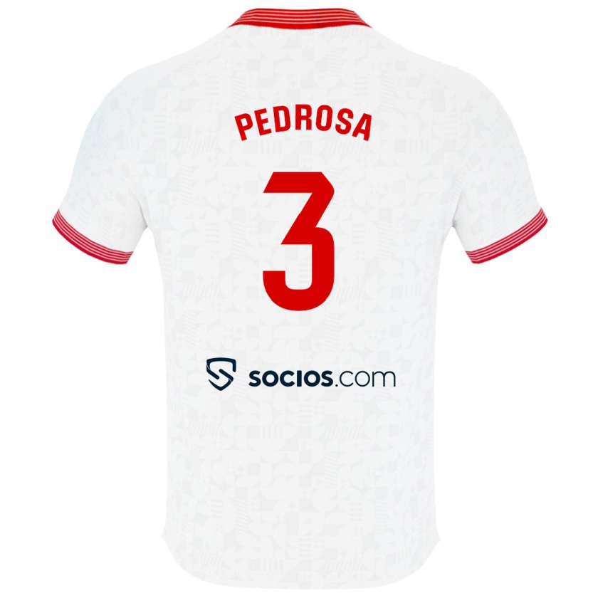 Kandiny Niño Camiseta Adrià Pedrosa #3 Blanco 1ª Equipación 2023/24 La Camisa México