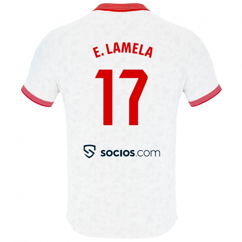 Kandiny Bambino Maglia Erik Lamela #17 Bianco Kit Gara Home 2023/24 Maglietta