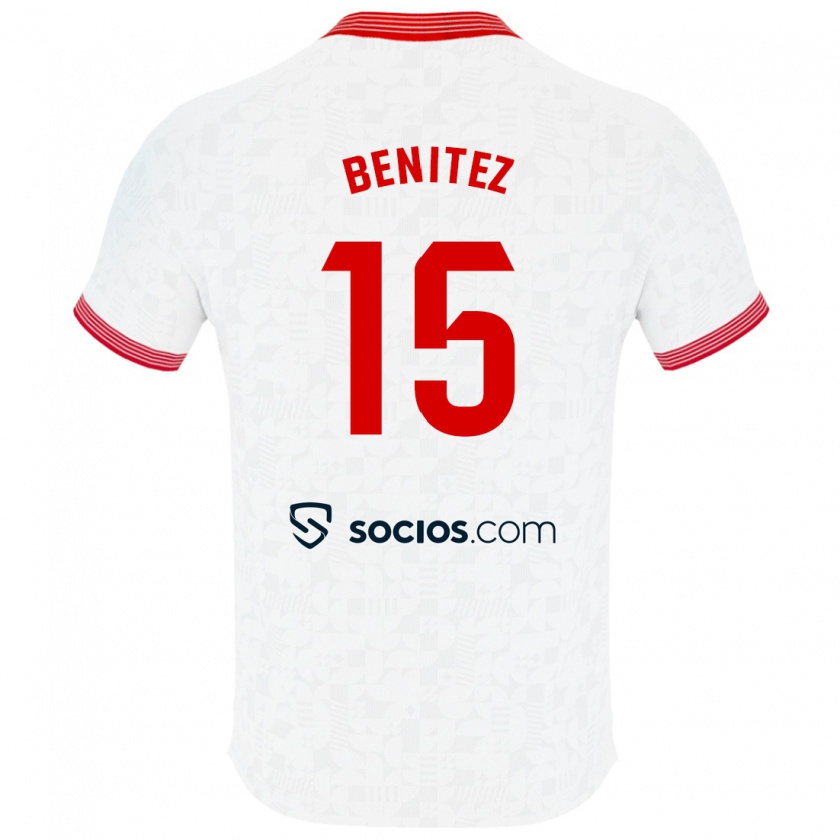 Kandiny Niño Camiseta Emilio Benítez #15 Blanco 1ª Equipación 2023/24 La Camisa México