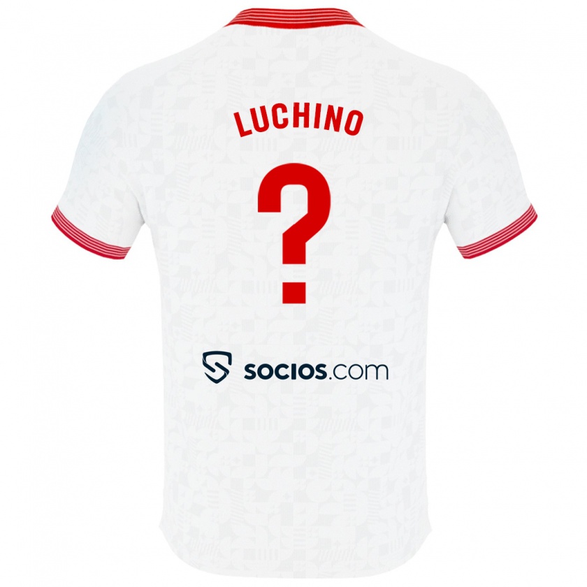 Kandiny Niño Camiseta Lorenzo Luchino #0 Blanco 1ª Equipación 2023/24 La Camisa México