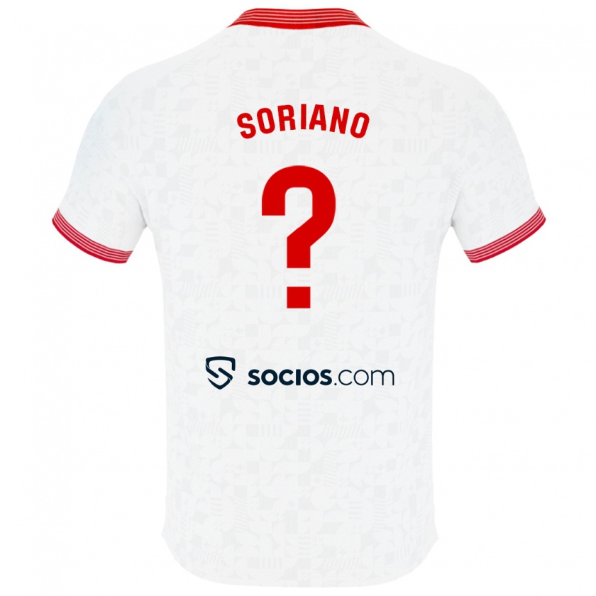 Kandiny Niño Camiseta Antonio Soriano #0 Blanco 1ª Equipación 2023/24 La Camisa México