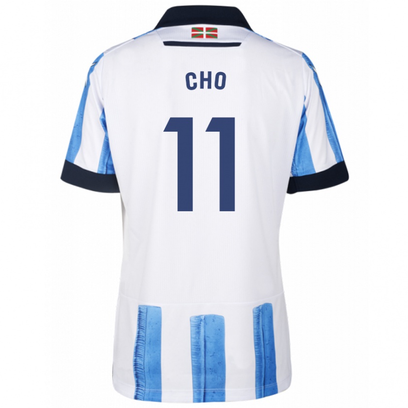 Kandiny Kinder Mohamed-Ali Cho #11 Blau Weiss Heimtrikot Trikot 2023/24 T-Shirt Österreich