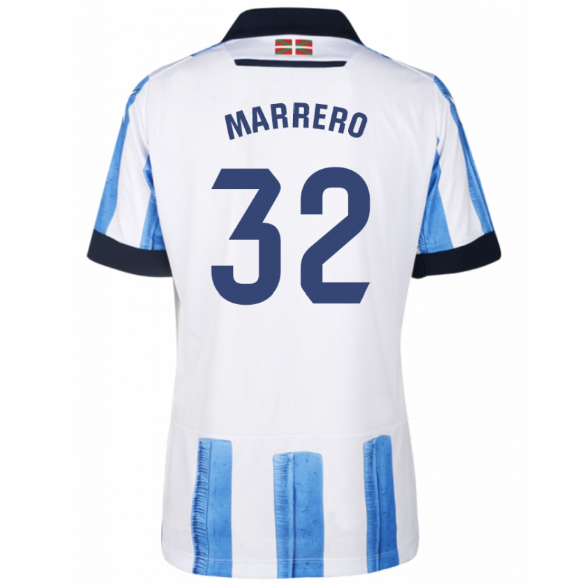 Kandiny Kinderen Unai Marrero #32 Blauw Wit Thuisshirt Thuistenue 2023/24 T-Shirt België