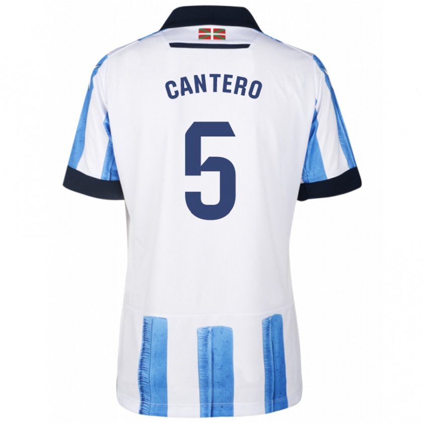 Kandiny Kinder Yago Cantero #5 Blau Weiss Heimtrikot Trikot 2023/24 T-Shirt Österreich