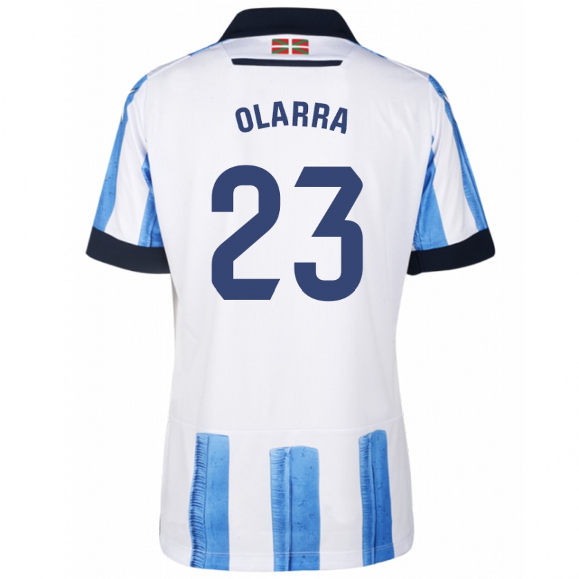 Kandiny Kinderen Aimar Olarra #23 Blauw Wit Thuisshirt Thuistenue 2023/24 T-Shirt België