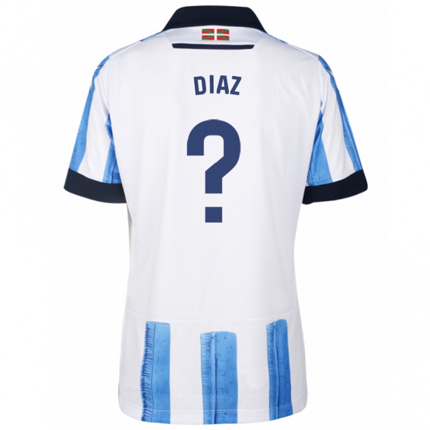 Kandiny Kinder Dani Díaz #0 Blau Weiss Heimtrikot Trikot 2023/24 T-Shirt Österreich