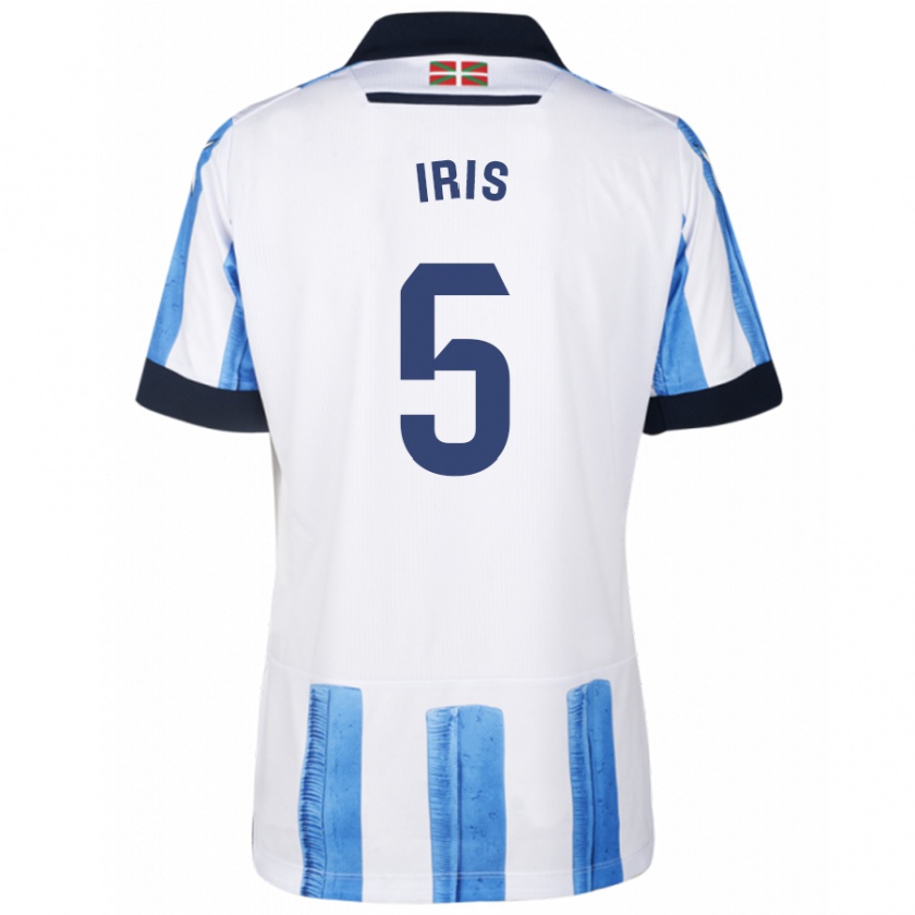 Kandiny Bambino Maglia Iris Arnaiz Gil #5 Blu Bianco Kit Gara Home 2023/24 Maglietta