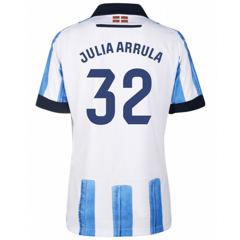 Kandiny Bambino Maglia Julia Arrula #32 Blu Bianco Kit Gara Home 2023/24 Maglietta