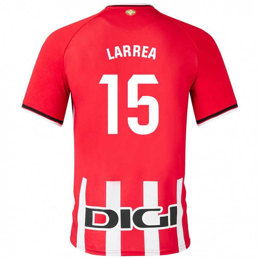 Kandiny Kinderen Beñat Larrea #15 Rood Thuisshirt Thuistenue 2023/24 T-Shirt België