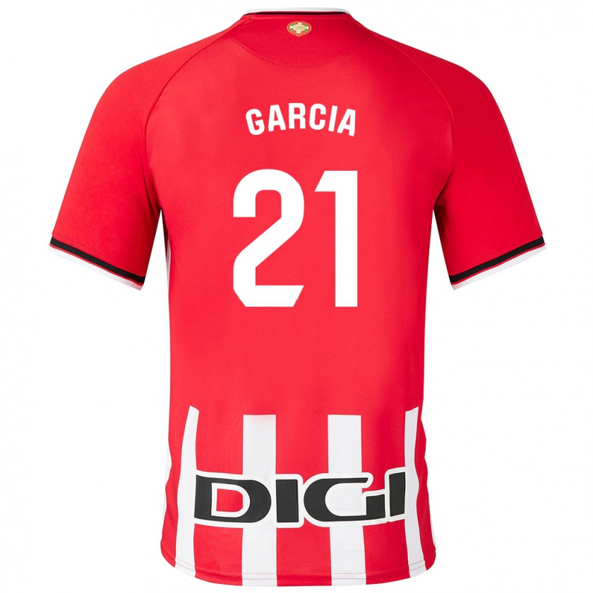 Kandiny Kinderen Beñat García #21 Rood Thuisshirt Thuistenue 2023/24 T-Shirt België