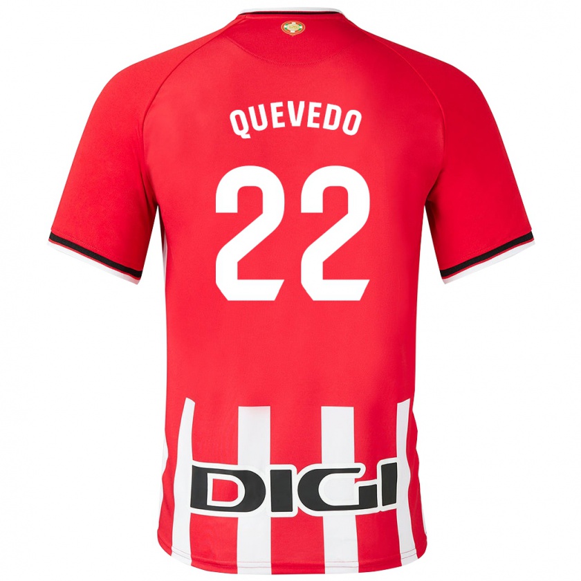 Kandiny Kinderen Ugaitz Quevedo #22 Rood Thuisshirt Thuistenue 2023/24 T-Shirt België