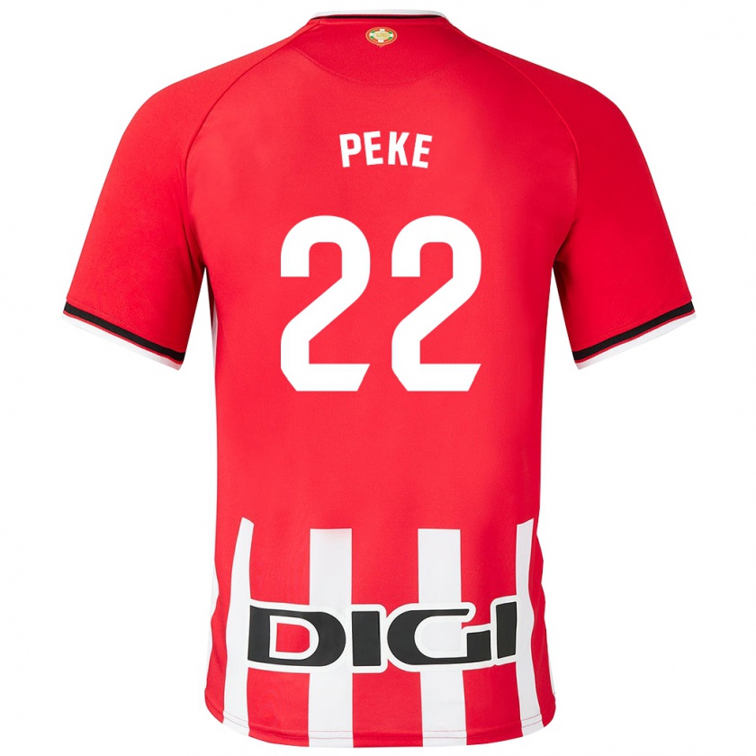 Kandiny Kinderen Ainize Barea Nuñez #22 Rood Thuisshirt Thuistenue 2023/24 T-Shirt België