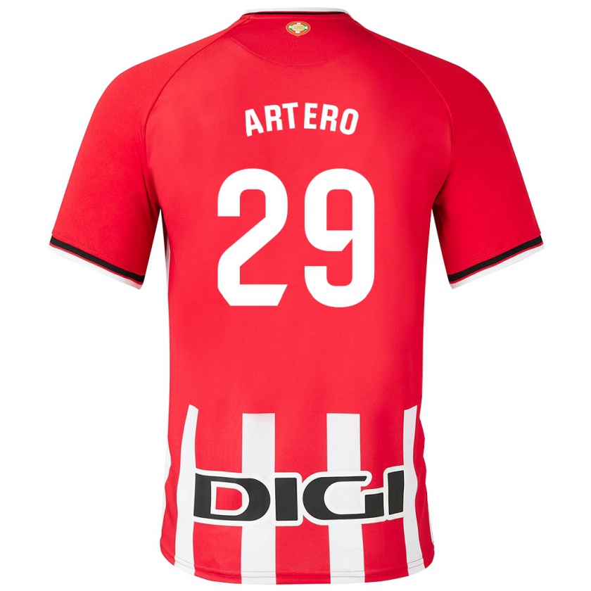 Kandiny Kinderen Marina Artero Moreno #29 Rood Thuisshirt Thuistenue 2023/24 T-Shirt België