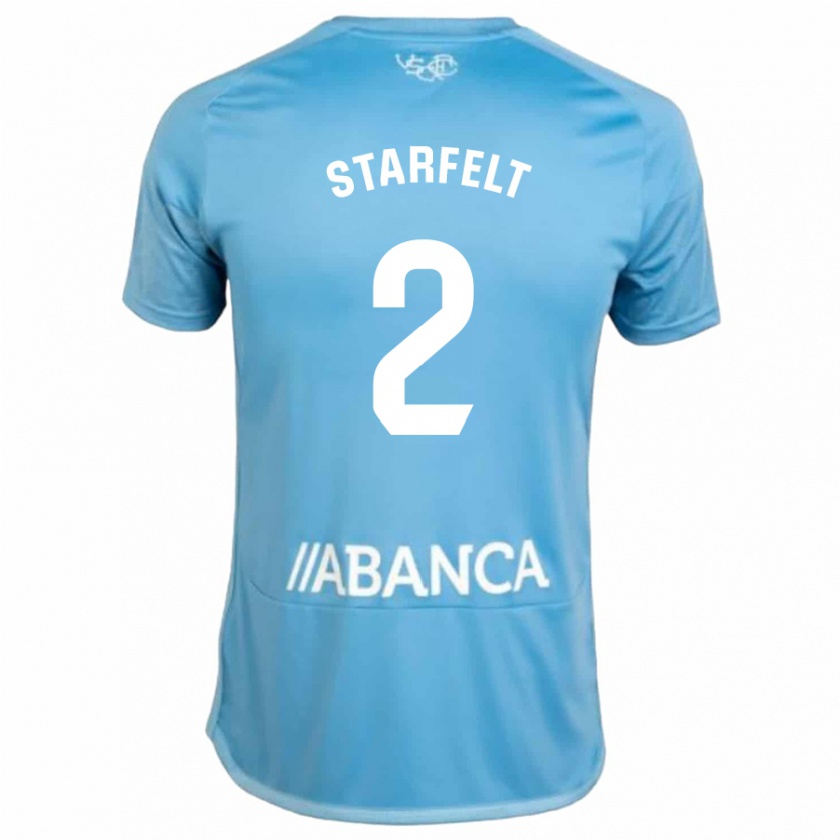 Kandiny Kinder Carl Starfelt #2 Blau Heimtrikot Trikot 2023/24 T-Shirt Österreich