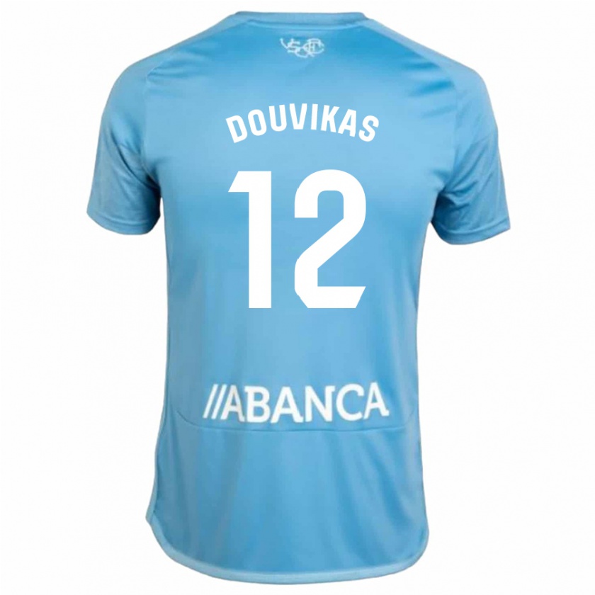 Kandiny Bambino Maglia Anastasios Douvikas #12 Blu Kit Gara Home 2023/24 Maglietta