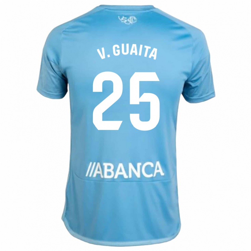 Kandiny Kinderen Vicente Guaita #25 Blauw Thuisshirt Thuistenue 2023/24 T-Shirt België