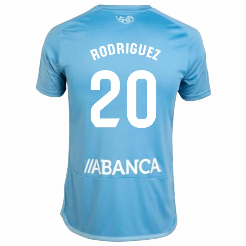 Kandiny Bambino Maglia Javi Rodríguez #20 Blu Kit Gara Home 2023/24 Maglietta