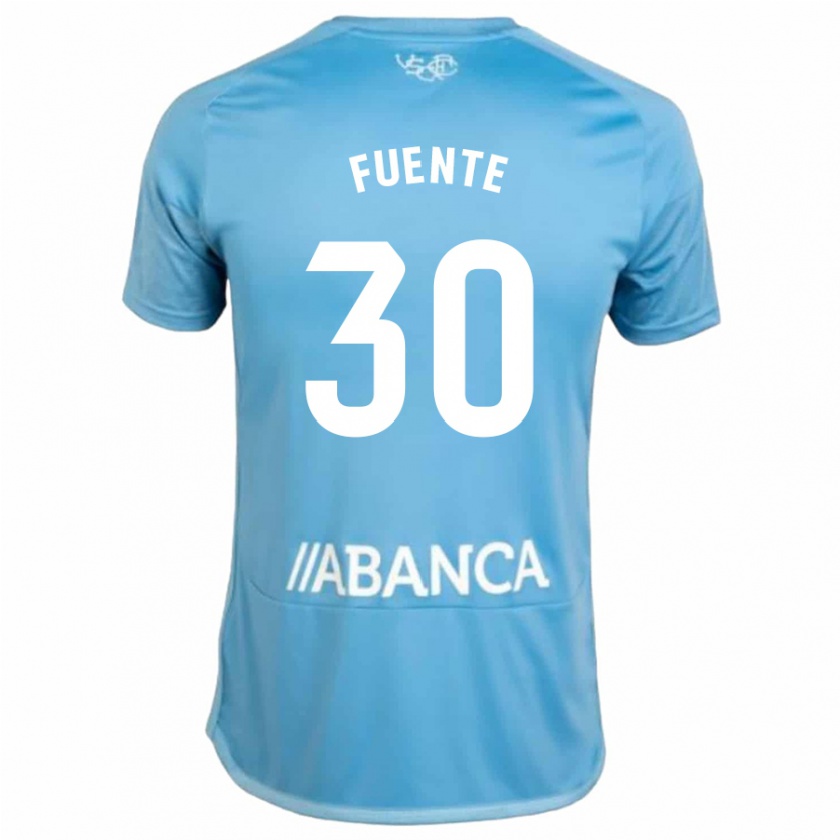 Kandiny Kinderen Mario Fuente #30 Blauw Thuisshirt Thuistenue 2023/24 T-Shirt België