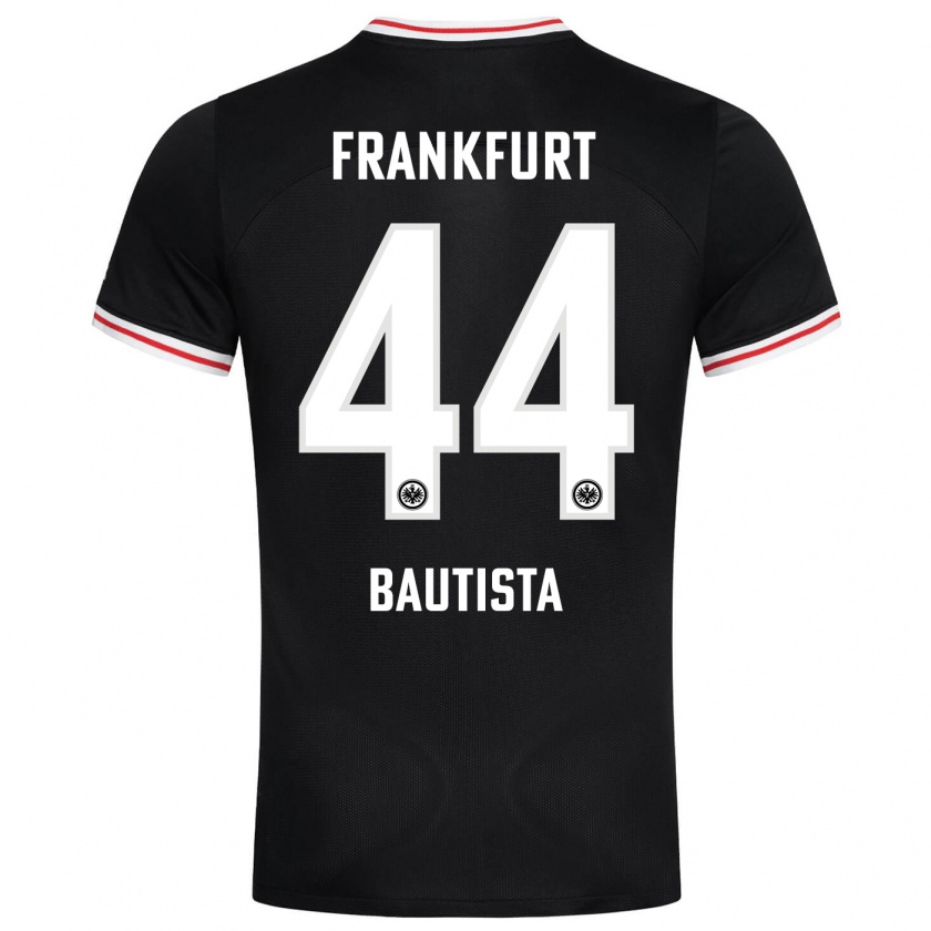 Kandiny Niño Camiseta Davis Bautista #44 Negro 2ª Equipación 2023/24 La Camisa México