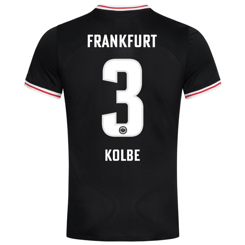 Kandiny Niño Camiseta Louis Kolbe #3 Negro 2ª Equipación 2023/24 La Camisa México