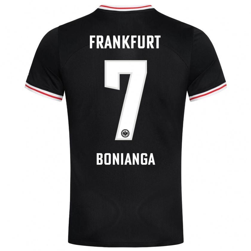 Kandiny Kinder Phinees Bonianga #7 Schwarz Auswärtstrikot Trikot 2023/24 T-Shirt Österreich