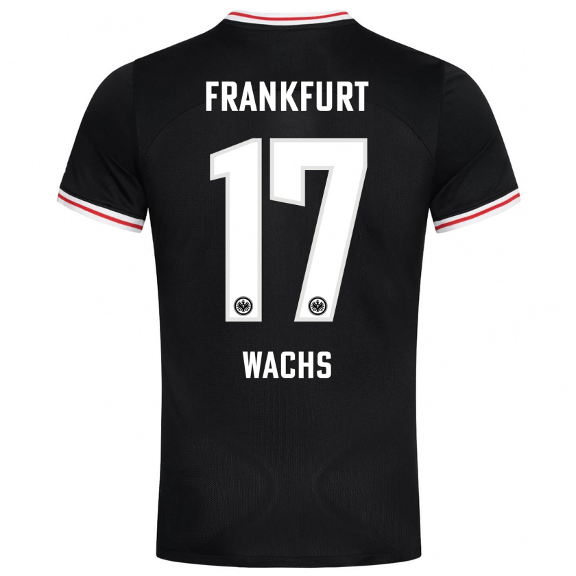 Kandiny Kinder Marc Wachs #17 Schwarz Auswärtstrikot Trikot 2023/24 T-Shirt Österreich