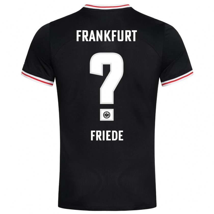 Kandiny Bambino Maglia Elia Friede #0 Nero Kit Gara Away 2023/24 Maglietta