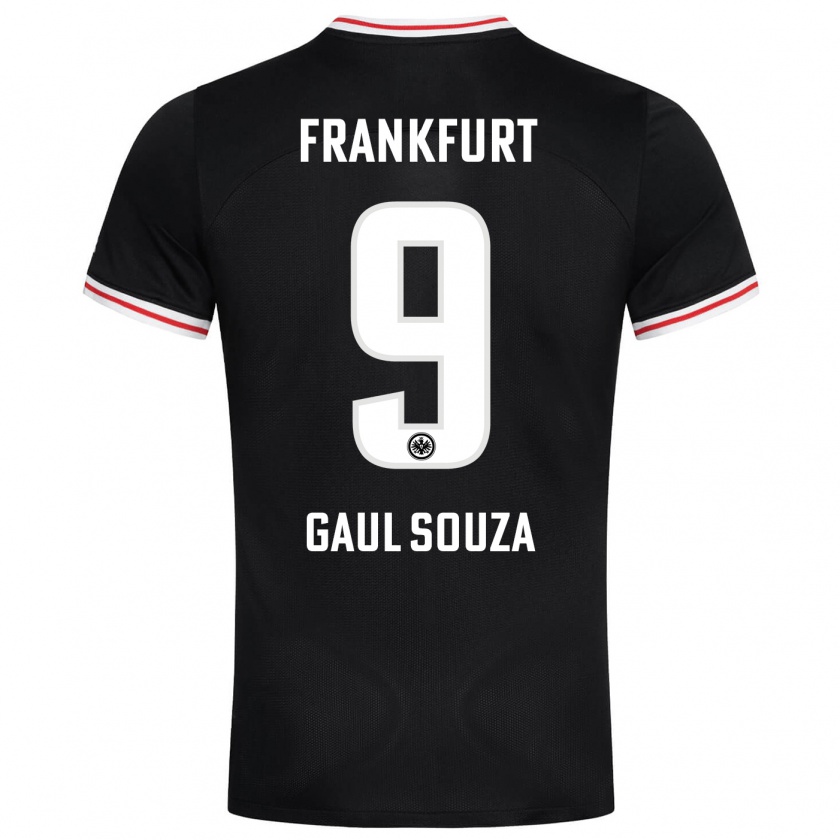 Kandiny Kinder Alessandro Gaul Souza #9 Schwarz Auswärtstrikot Trikot 2023/24 T-Shirt Österreich